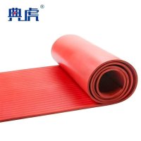 典虎 绝缘垫 红色条纹5mm*1m*10m 卷
