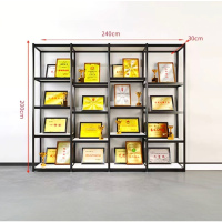 豫亨 荣誉展示架 证书奖牌奖杯模型手办展示柜 30*240*200cm 单位 : 组 质保 : 3个月