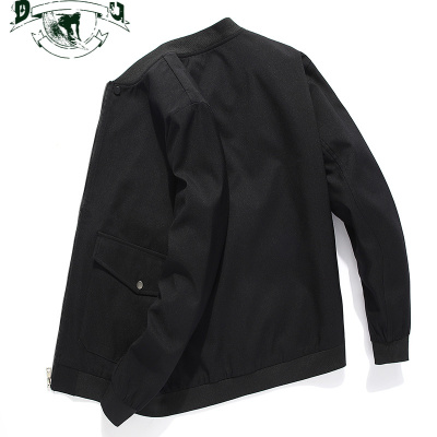 HLCOMAN外套男春秋季2020新款韩版潮流加肥加大码上衣棒球服条纹休闲夹克夹克