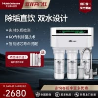 汉斯顿/Hunson家用厨下直饮RO反渗透净水器净水机1503 双膜双水直饮 滤芯更换提醒