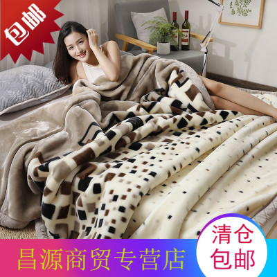 毛毯被子加厚保暖单人学生宿舍铺床冬季珊瑚绒床单单件1.2米1.5m