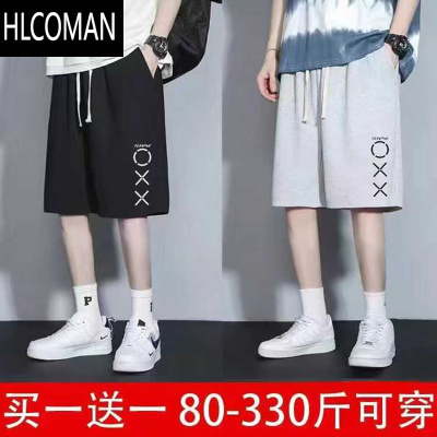 HLCOMAN夏季薄款短裤男加肥加大码胖子宽松男士潮流运动休闲大裤衩五分裤