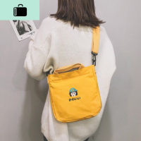 ins日韩版斜挎包软妹学生单肩包2019新款原宿少女百搭休闲帆布包NEW LAKE女士单肩包