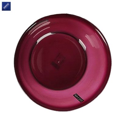 安居先森圆形透明水晶塑料盆脸盆洗手盆 21.5cm 1L紫色