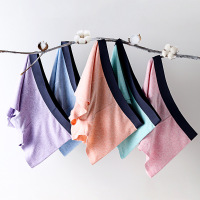 男士内裤纯棉内裤厂家定制贴牌彩棉大码四角无痕内裤