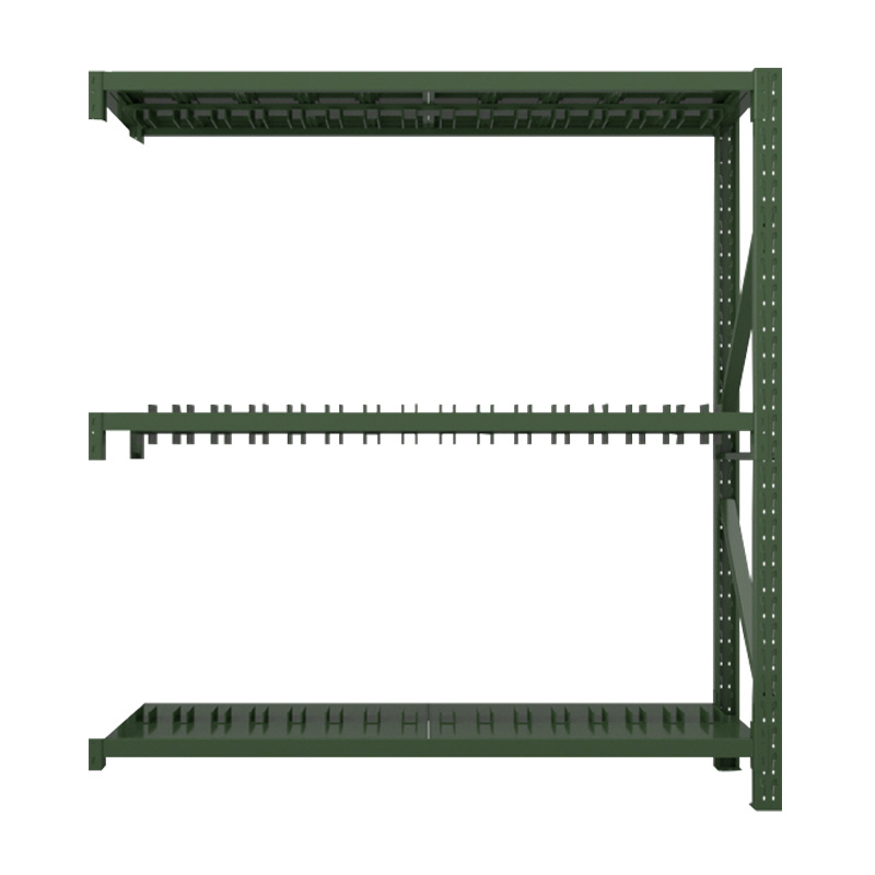 铭威盾消防铁锹镐农具摆放架安保装备器材存放架绿色盾牌货架双层盾牌中型-副架
