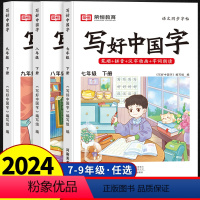 [单册]写好中国字 七年级下 [正版]写好中国字七年级下册八年级九年级字帖人教版同步练字帖课课练控笔训练初中生初一初二初