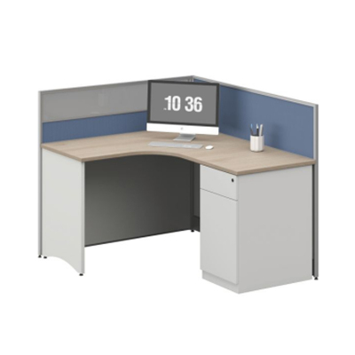 臻远ZYGW-092屏风工作卡位职员桌办公桌 L型单人位
