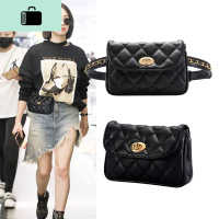 腰包女新款时尚潮ins皮带手机腰带包包小巧网红百搭菱格链条胸包NEW LAKE女士单肩包