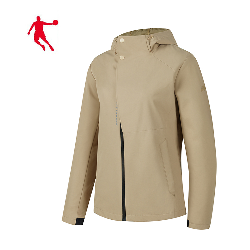 乔丹 夹克风衣 梭织风衣 女上衣 KFD42221310 女款 件(麦棕色 XL)