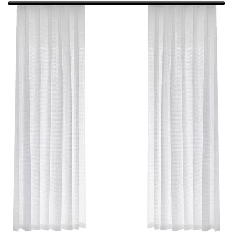 百纳千禧白色纱帘透光不透人窗纱帘 BNCL-S01 米