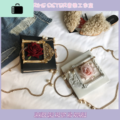 暗黑系少女巴洛克风格复古包女洛丽塔lolita手提包小众单肩斜挎包NEW LAKE女斜挎包