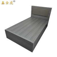 鑫金虎 现代简约板式床单人床 1200*2000*400mm