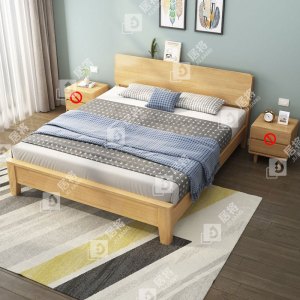 居将 JJ4031117 实木床宿舍家具1.5米单人床