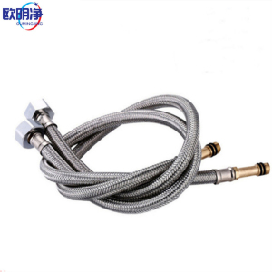 单头钢丝软管冷热水龙头尖头进水软管4分 60cm 根