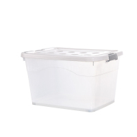 翌嘉 YJ4060306透明收纳箱衣服整理箱带轮物品收纳箱