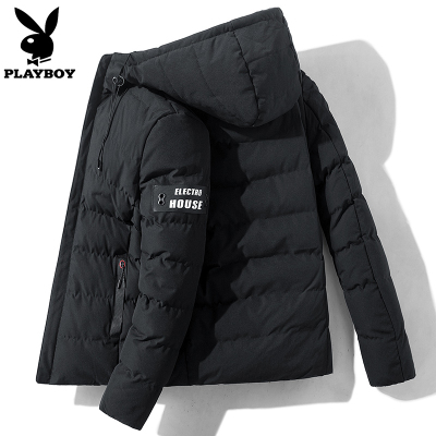 苏宁星选-PLAYBOY/花花公子冬季外套男士韩版潮流羽绒棉服保暖防寒棉袄加厚冬装棉衣