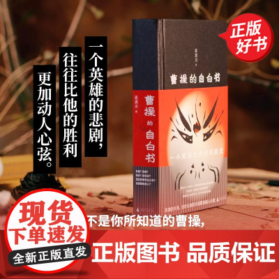 曹操的自白书 连清川著中国史三国史图书广西师范大学出版社易中天戴建业姜鹏张明扬葛剑雄许知远作序