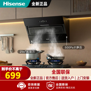 海信小尺寸侧吸21立方大吸力国标一级家用抽排吸烟机出租房小户型CXW-260-DJ7508H