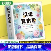 [正版]汉字真有趣 彩图注音阅读宝宝儿童亲子读物早教益智动脑开发3456岁识字认字书汉字卡片看图幼升小启蒙卡学习片绘本