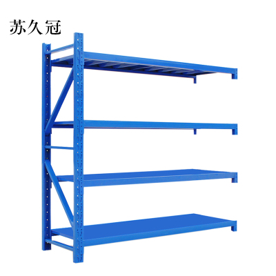 苏久冠承重200kg货架置物架钢制货架蓝色副架长200宽60高200CM