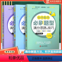 全套(3本) 初中通用 [正版]2024初中数学必刷题型满分思路与技巧七八九年级上下册 附答案详解 初一二三年级数学解题