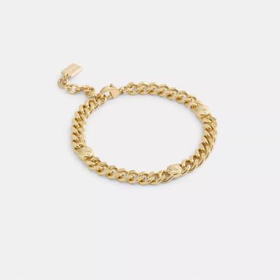 COACH女款金属铆钉链条手链时尚百搭配饰腰链女腰围调节通用