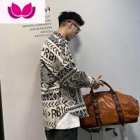 七斓日系长袖衬衫男春季新款美式高级感衬衣休闲宽松百搭潮牌外套ins