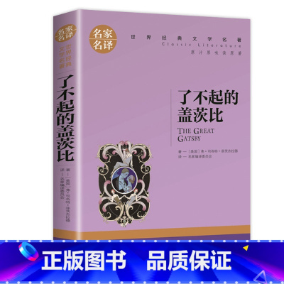 [正版]了不起的盖茨比原著中文版 名家名译世界文学名著 全套经典原著外国小说 高中生中学生课外阅读书籍原版 中小学生读物