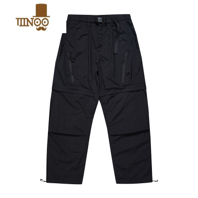 YANXU新款潮牌机能风高街可拆卸两穿工装分体裤美式宽松直筒休闲裤