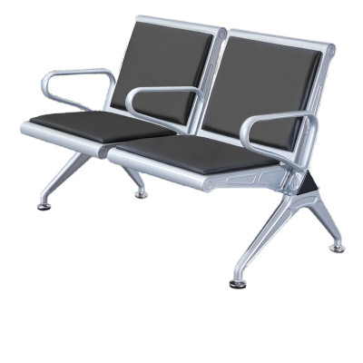 晋舰 靠背排椅中间带扶手加厚机场银行车站医院等候椅连椅两人位有垫