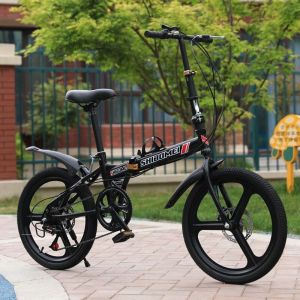 碟刹20寸折叠变速自行车中小学生轻便便携单车男女大人上班车