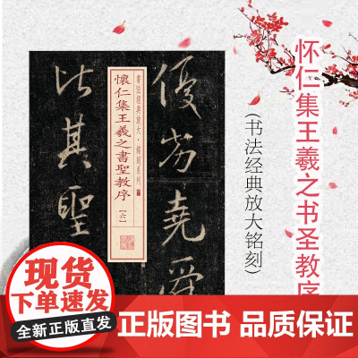 怀仁集王羲之书圣教序(6) 书法经典放大 铭刻系列 书法碑帖 篆刻字帖 毛笔字书法自学教材 正版书法字帖 上海书画出版社