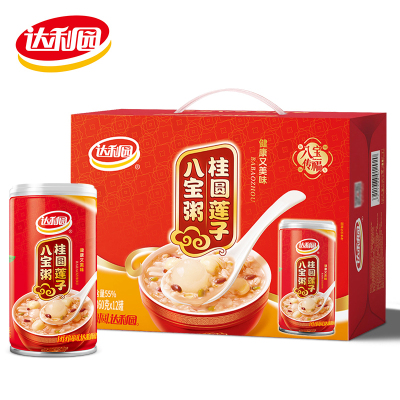 达利园八宝粥360g*12罐整箱礼盒装桂圆莲子八宝粥早餐速食粥