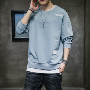 春秋新款卫衣男装潮男士长袖T恤宽松百搭休闲圆领套头衫韩版