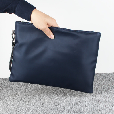 爱牧格男士手拿包商务休闲a4纸文件手包大容量手抓拿包包男包潮流手包