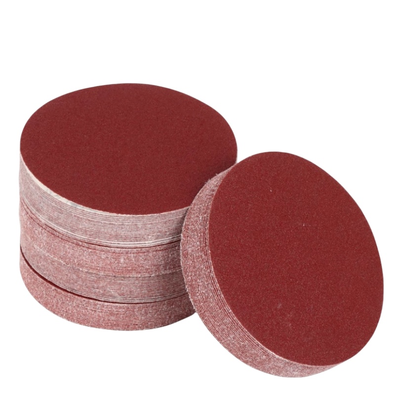 铁洋 背绒砂纸片 植绒砂纸片 4寸100mm 800目红砂 片