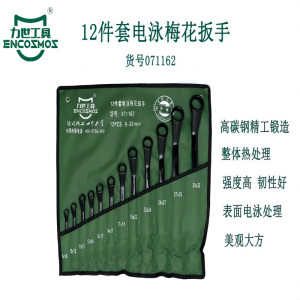 力世工具 12 件套电泳梅花扳手 1把