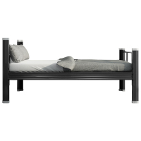 鑫环境 办公家具单人床学校宿舍单人床铁艺床单层床员工宿舍床上下铺铁床学生床工地单人床出租屋床