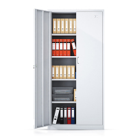 湘渭收纳柜财务档案柜资料柜加厚文件柜办公室带锁铁皮柜凭证柜五层