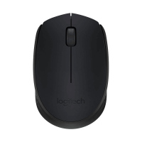 罗技(Logitech)M171 usb无线鼠标电池笔记本电脑台式办公鼠标光电对称鼠标带2.4G接收器 黑色