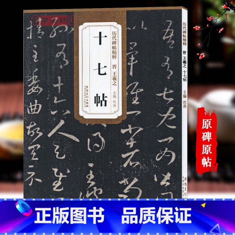 [正版]晋王羲之十七帖历代碑帖杜浩草书毛笔字帖软笔书法学生成人临摹帖练习古帖鉴赏简体旁注原碑原贴书籍安徽美术出版社