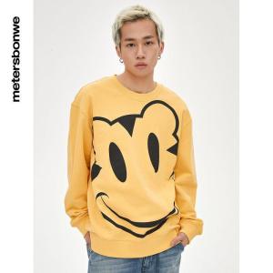[1件3折价:79.5]美特斯邦威笑脸卫衣男春季圆领套头休闲情侣