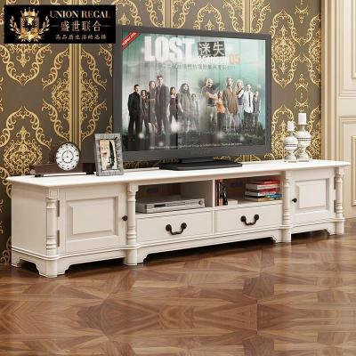 森美人电视柜简约 全实木美式储物柜 小户型客厅组合地柜