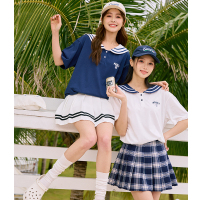 [1.5折价54元]唐狮水手服小众上衣夏季甜美短袖T恤女新款日系领体恤sz
