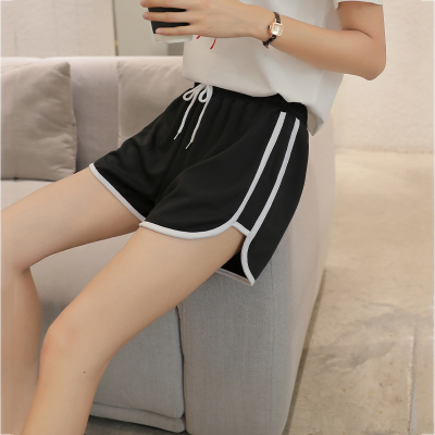  妖怪运动短裤女夏天外穿宽松跑步速干阔腿高腰家居大码睡裤胖mm健身