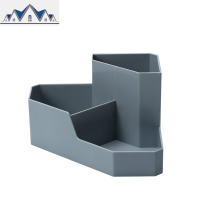 功能桌面收纳盒转角置物架化妆刷笔筒宿舍书桌放文具杂物整理盒 三维工匠