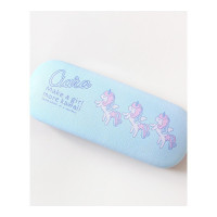 家柏饰(CORATED)(D)PU皮质盒男女学生防摔抗压小近视收纳盒