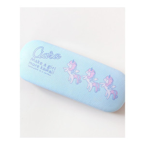 家柏饰(CORATED)(D)PU皮质盒男女学生防摔抗压小近视收纳盒