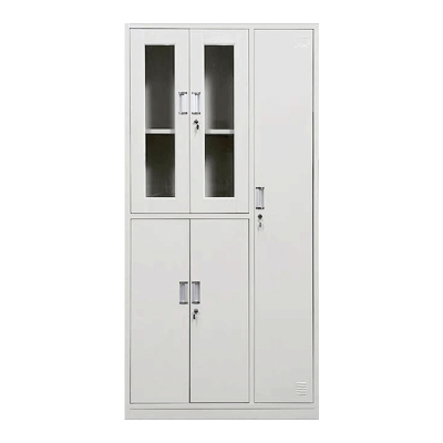 DXBG更衣柜员工铁皮柜健身房宿舍储物柜带锁存包柜收纳柜钢制五门更衣柜